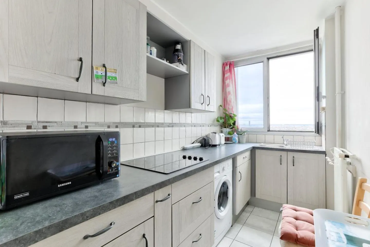 شقة 1Br Flat View On Eiffel Tower And Sacre-Coeur باريس 0*,