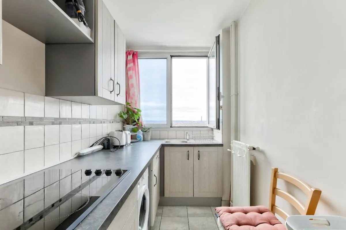 شقة 1Br Flat View On Eiffel Tower And Sacre-Coeur باريس