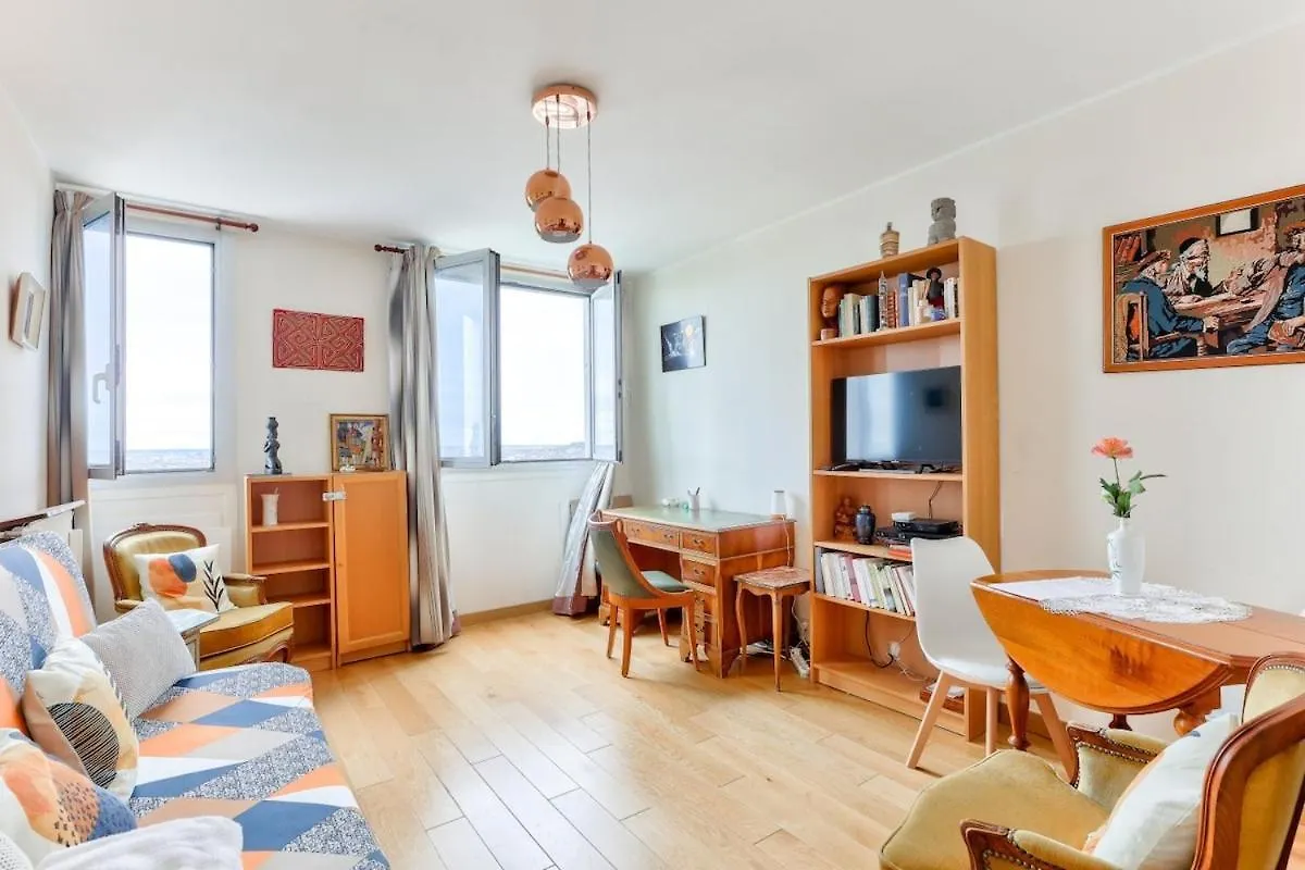 1Br Flat View On Eiffel Tower And Sacre-Coeur Apartment Paris France